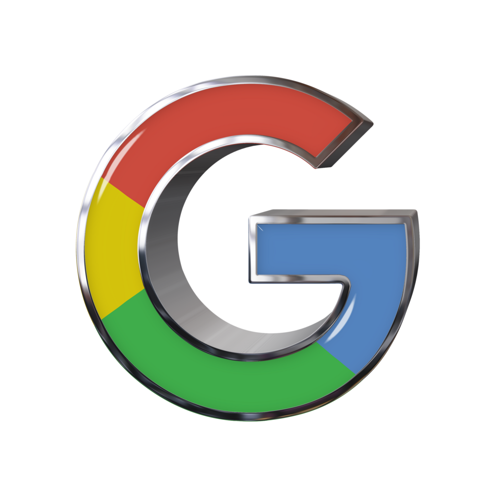 Google 3d logo transparent background png