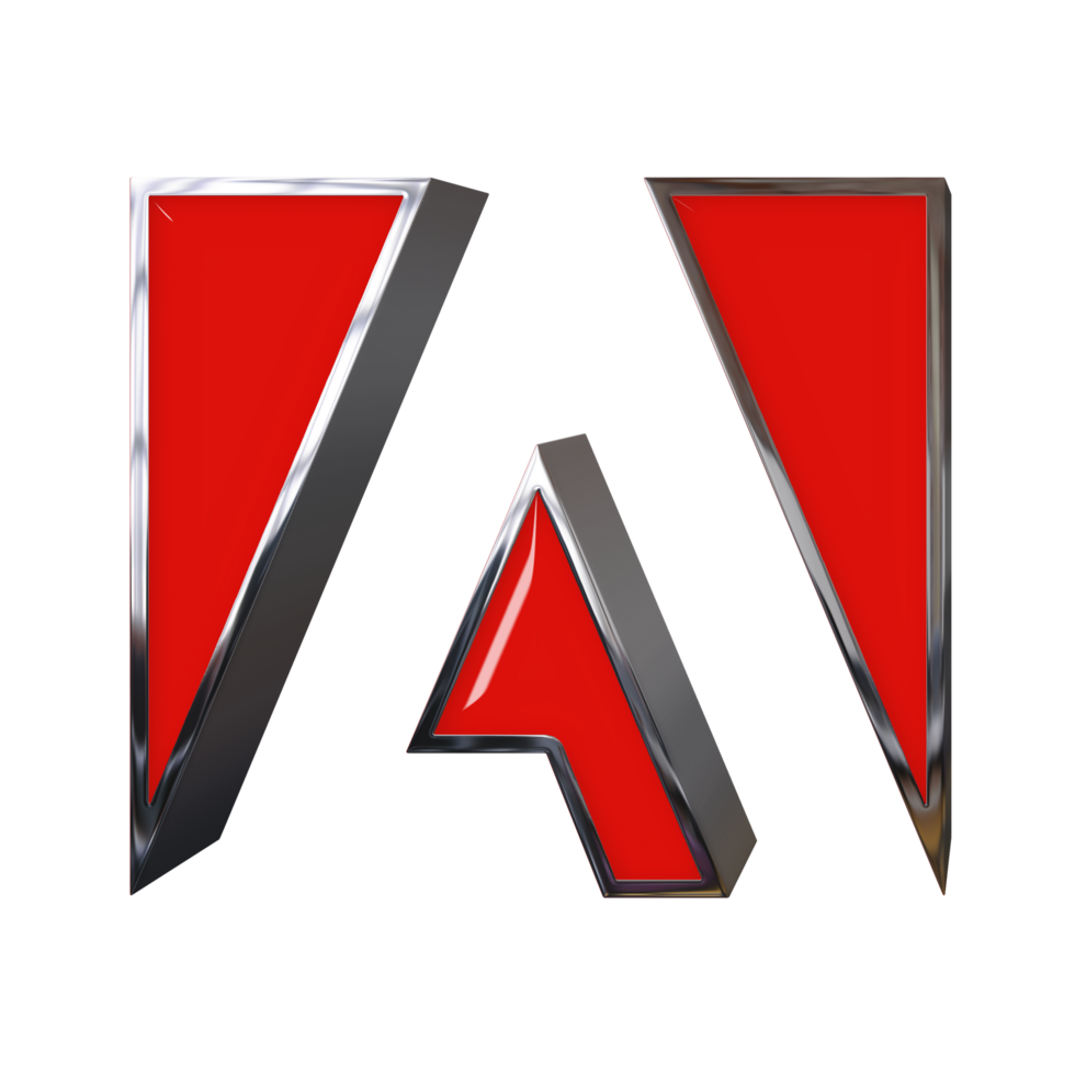 Adobe 3d transparent logo png