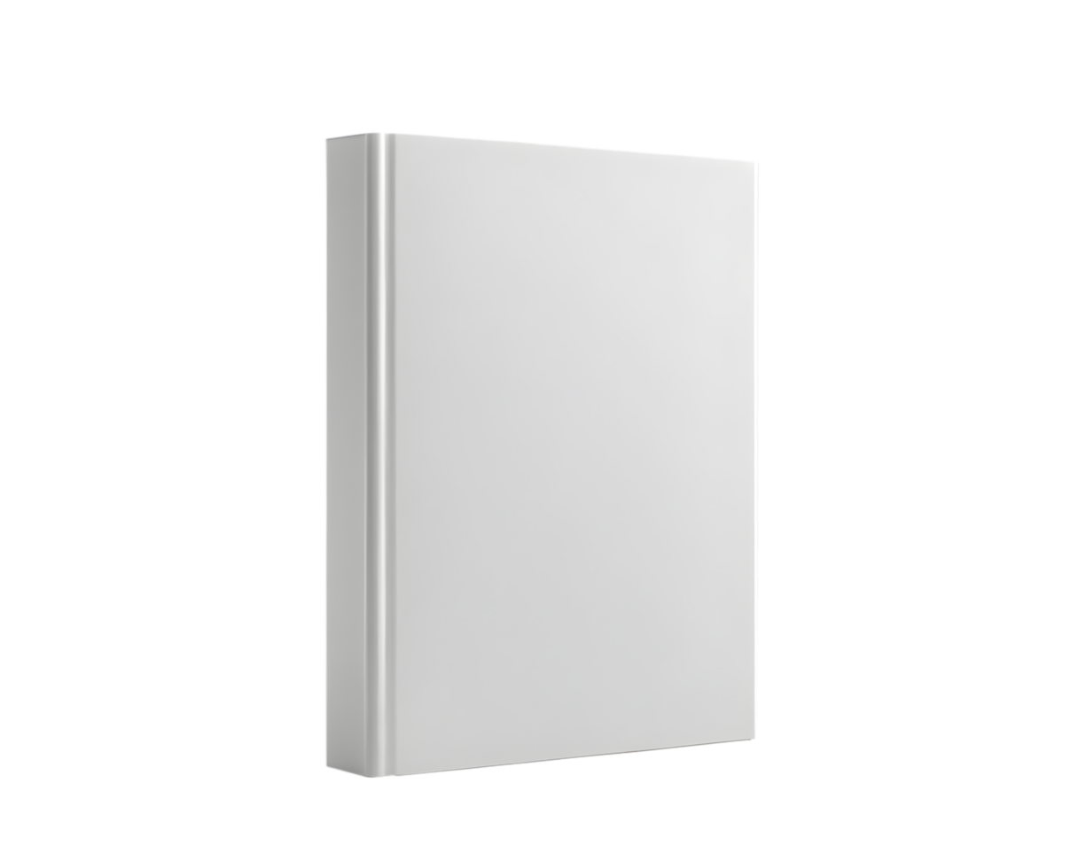 A White Book Cover Mockup png
