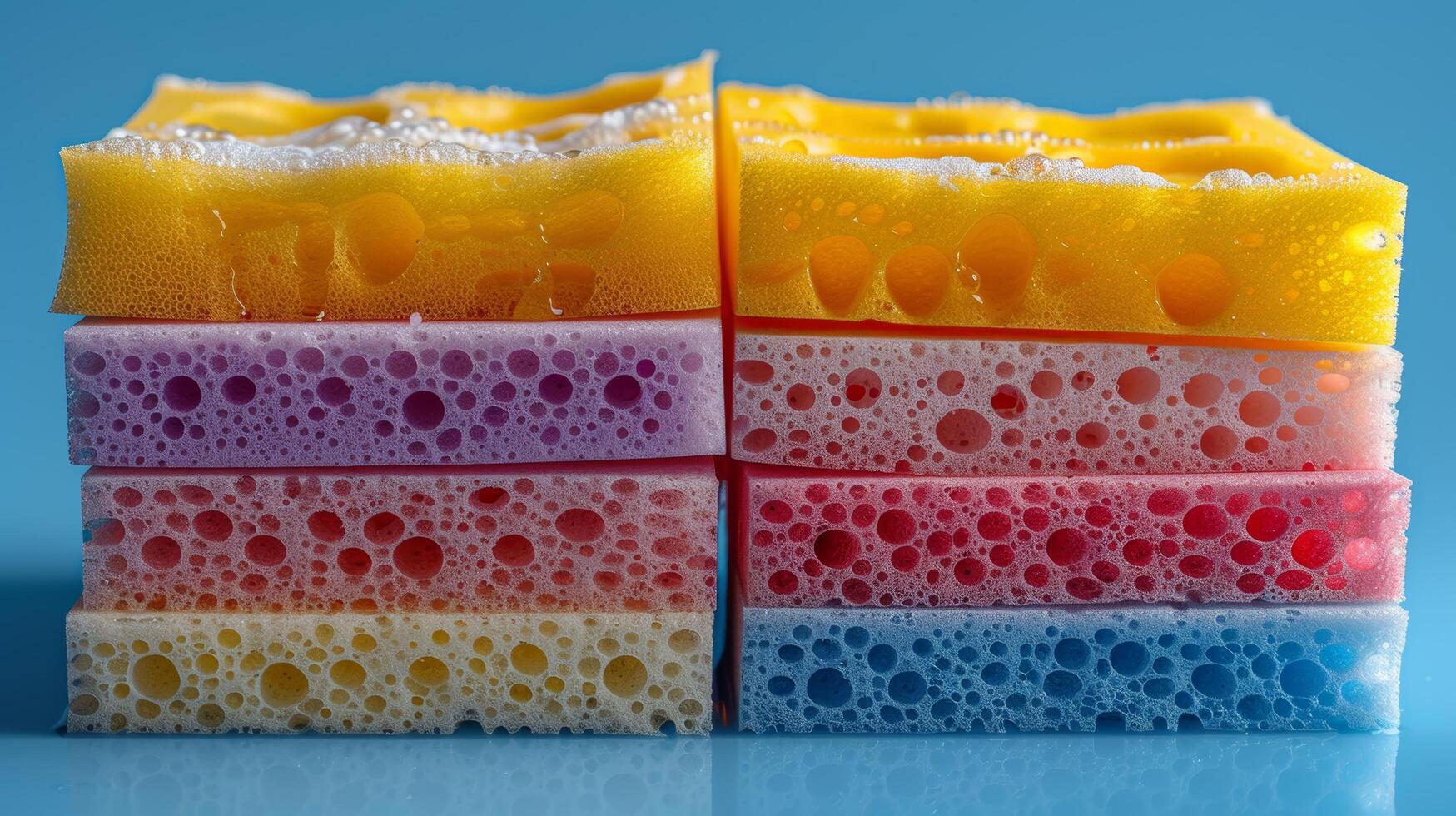 Close Up of Soap Cubes on Table photo