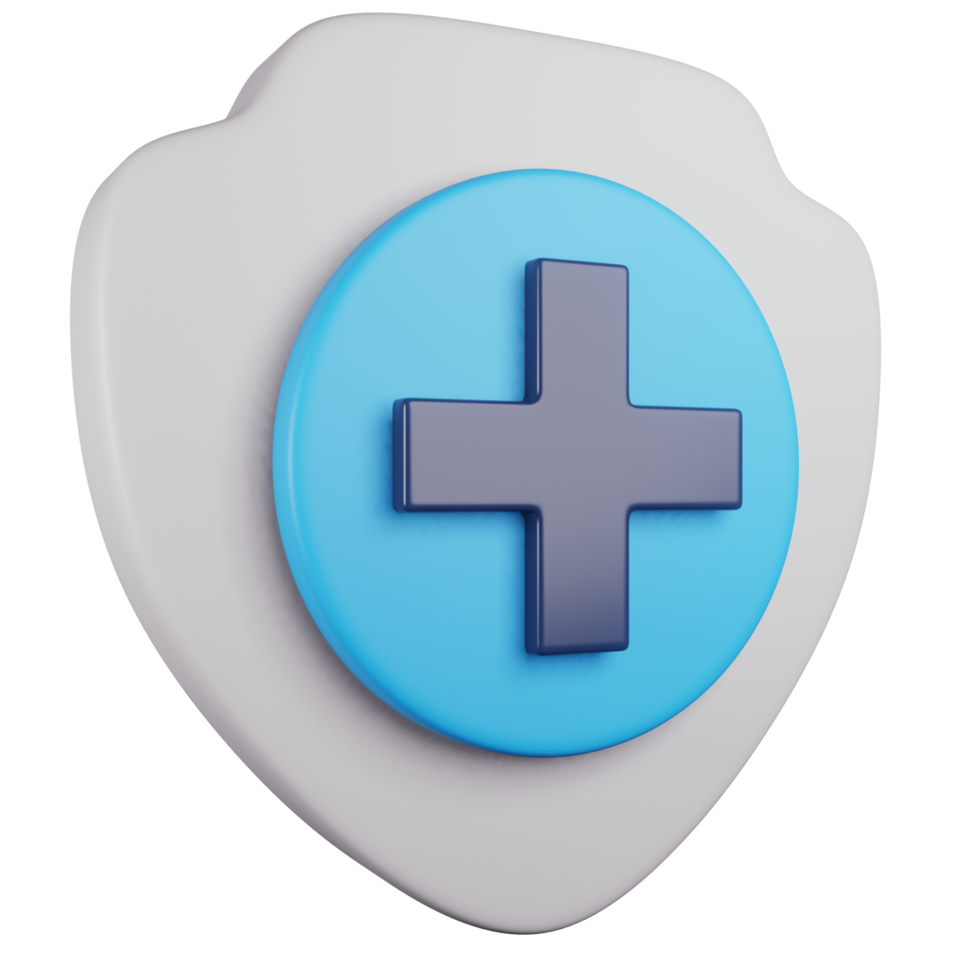 shield 3d icon illustration png