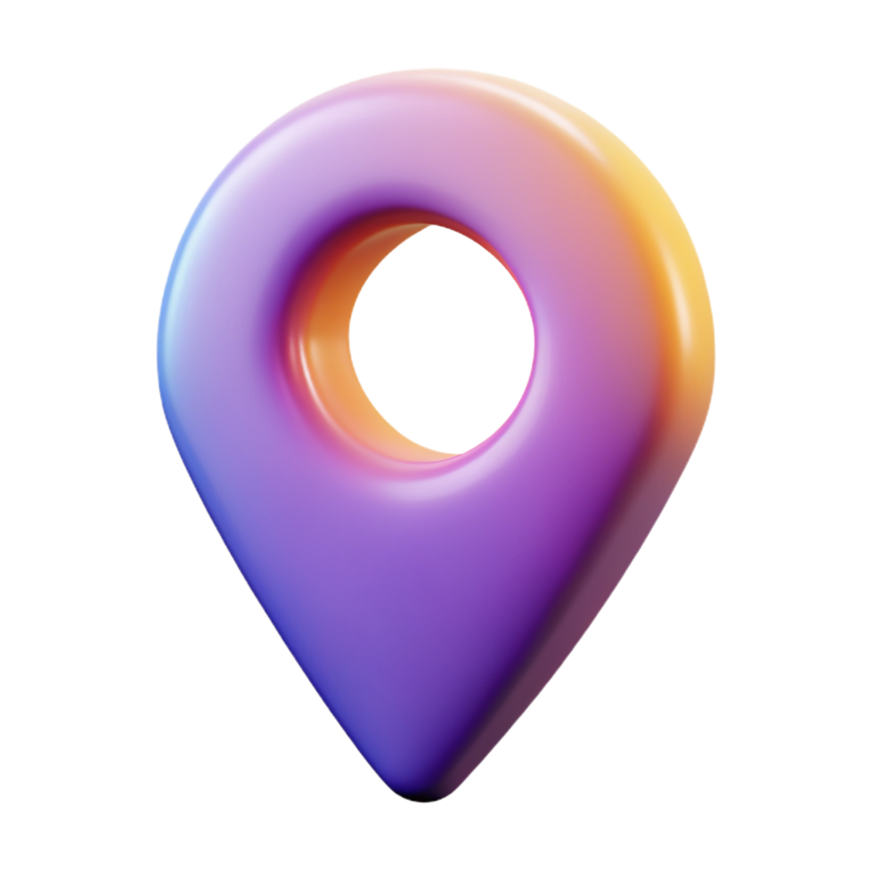 3D location icon 3D map icon 3D map symbol map photo png