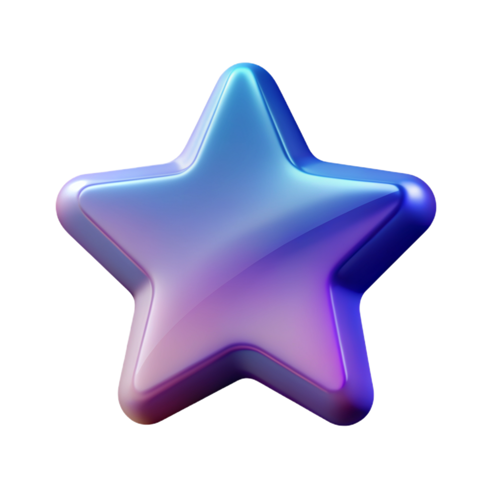 3D star icon 3D star symbol star photo png