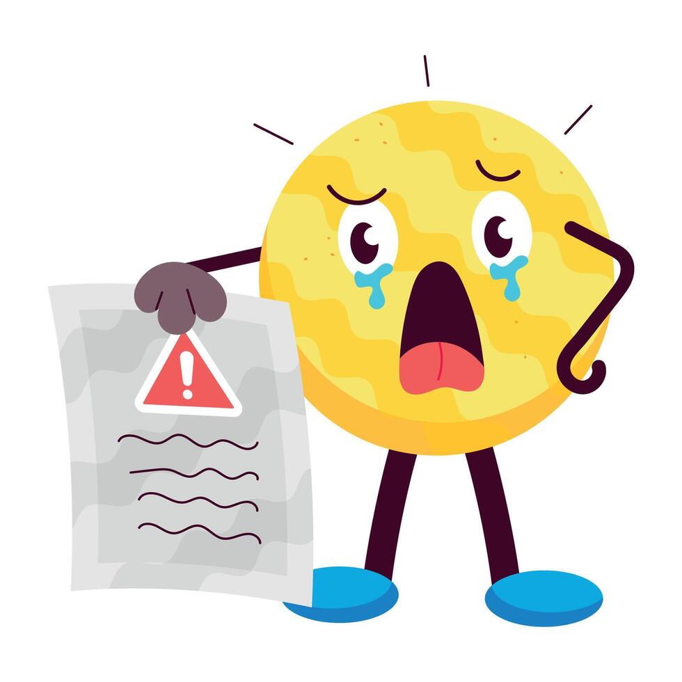 Check out flat sticker of letter error vector