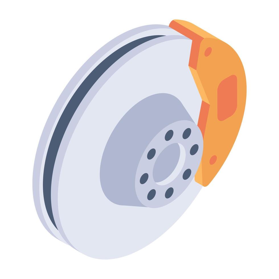 Check out isometric icon of car brake vector
