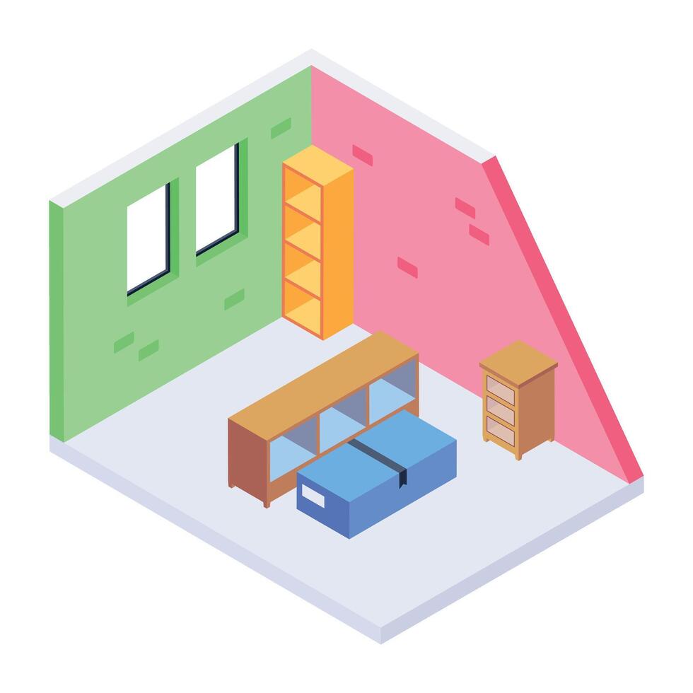 Check out isometric icon of furniture installation vector