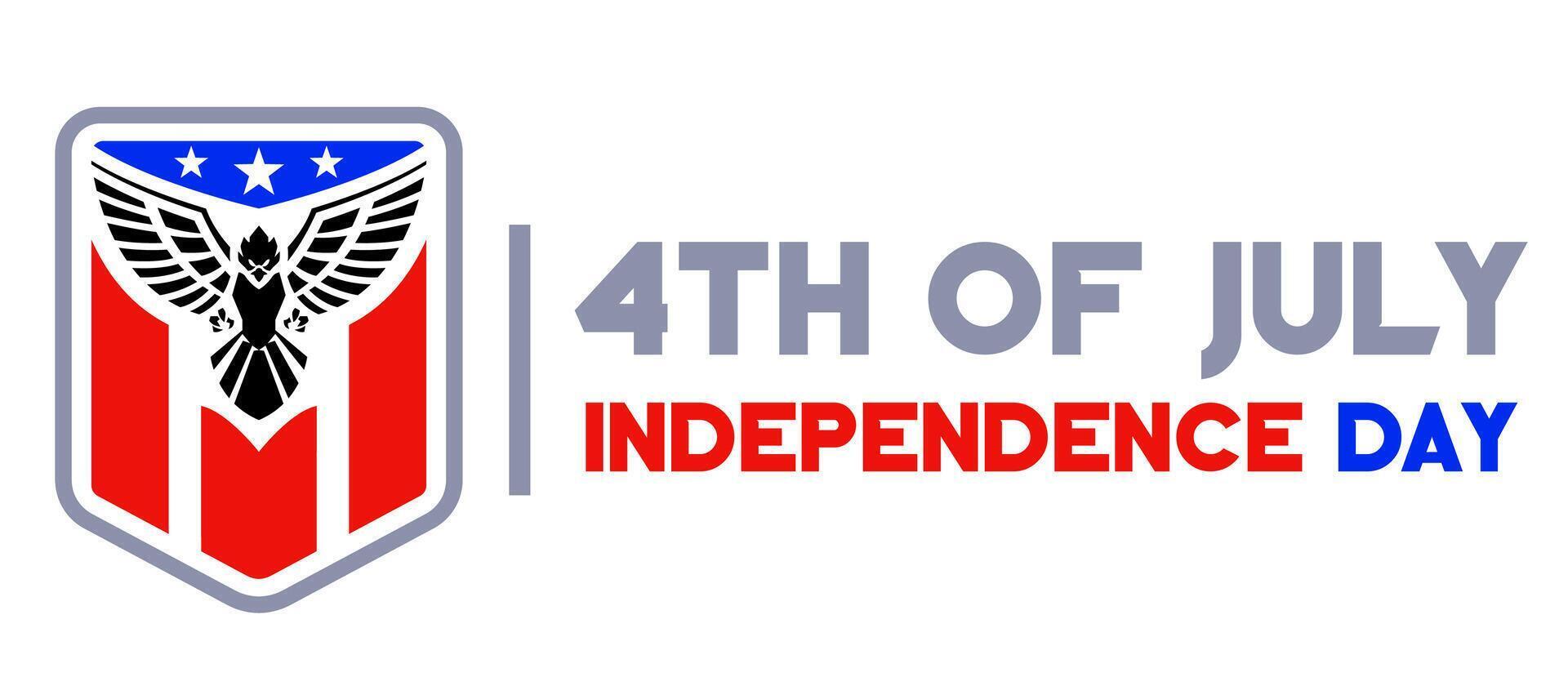 badge 4th july independence day vector