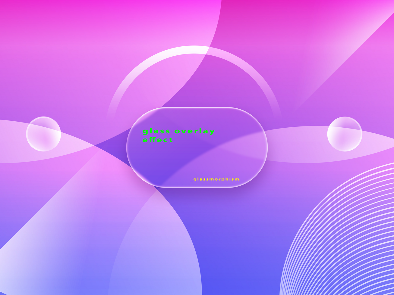 glass morphism design psd