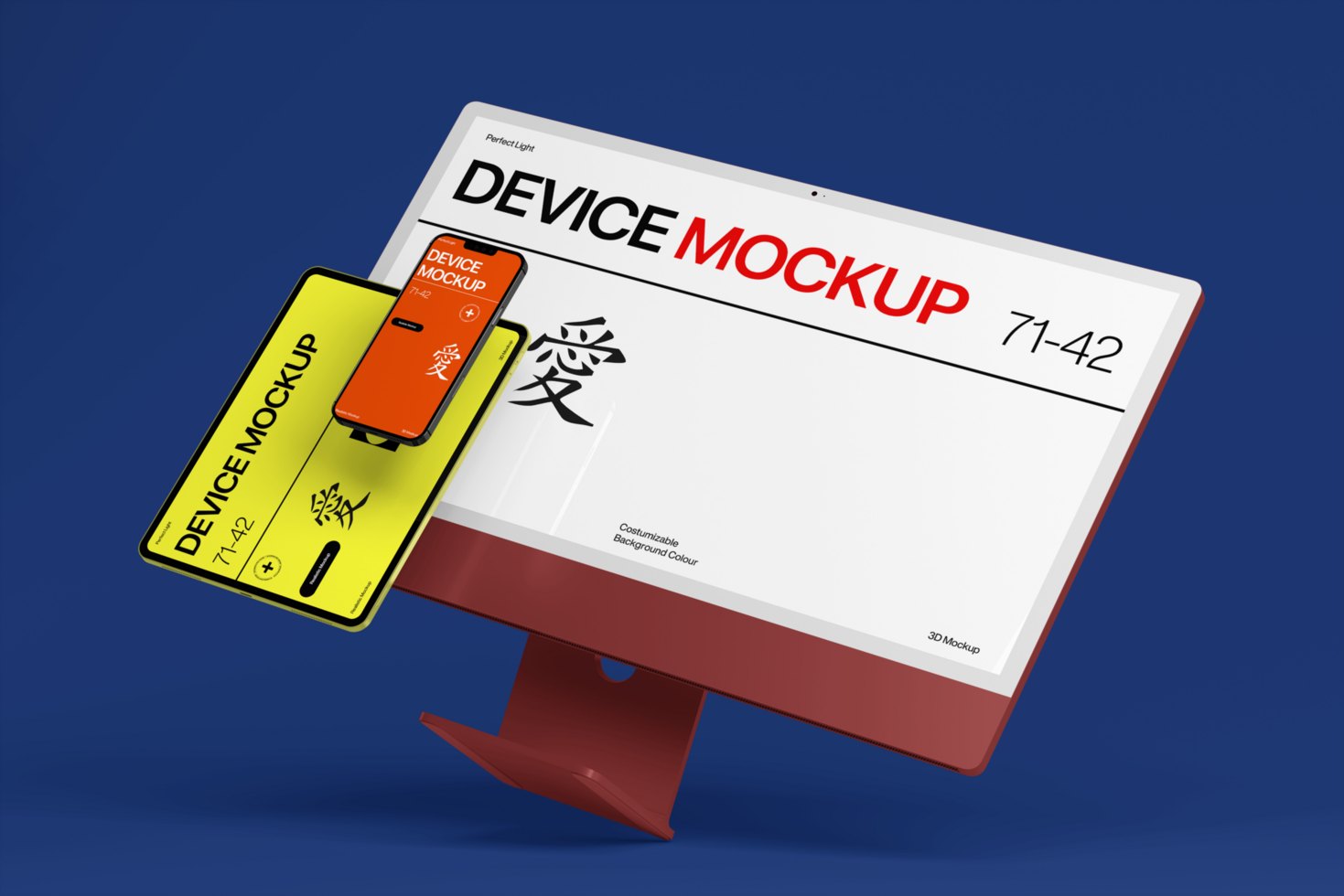 Sleek Multi Device Mockup Template psd