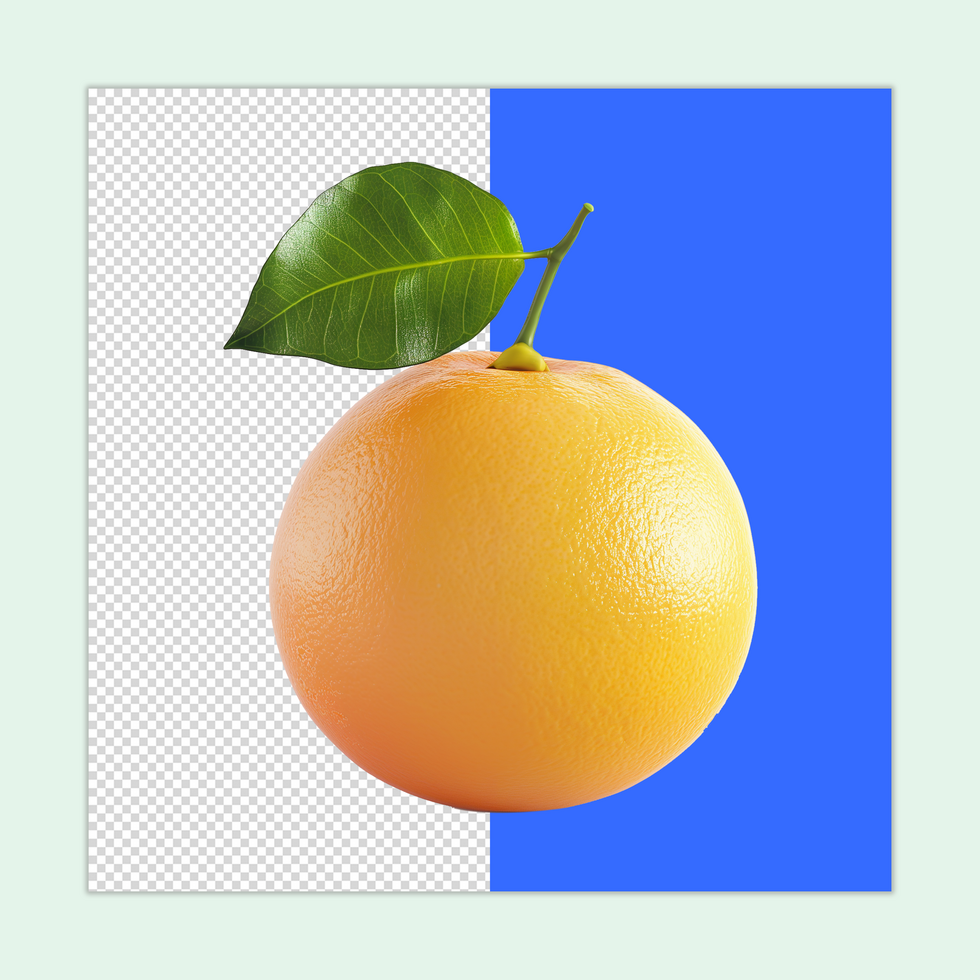 A whole Grapefruit isolated on a transparent background psd