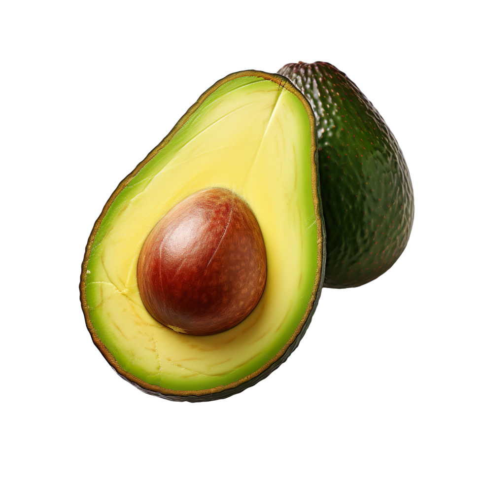 A avocado isolated on transparent background psd