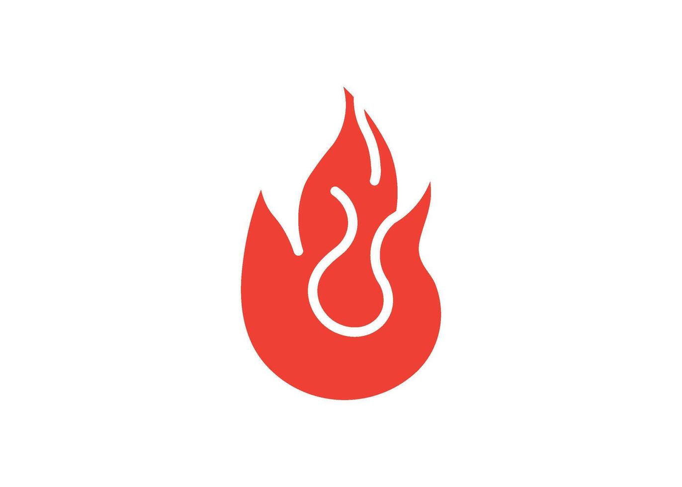 Fire icon design template isolated illustration vector