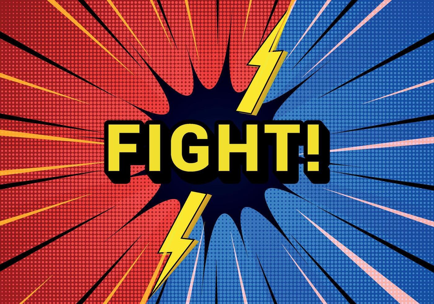 Versus comic background with red and blue color vector