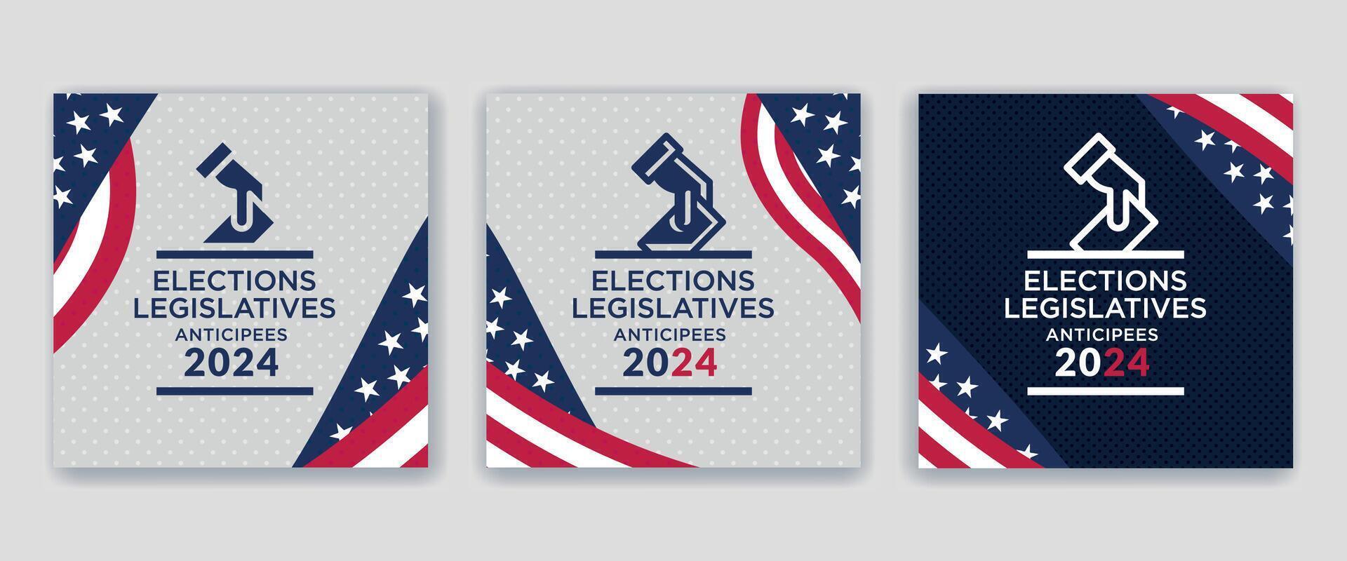 Elections legislatives 2024 vector