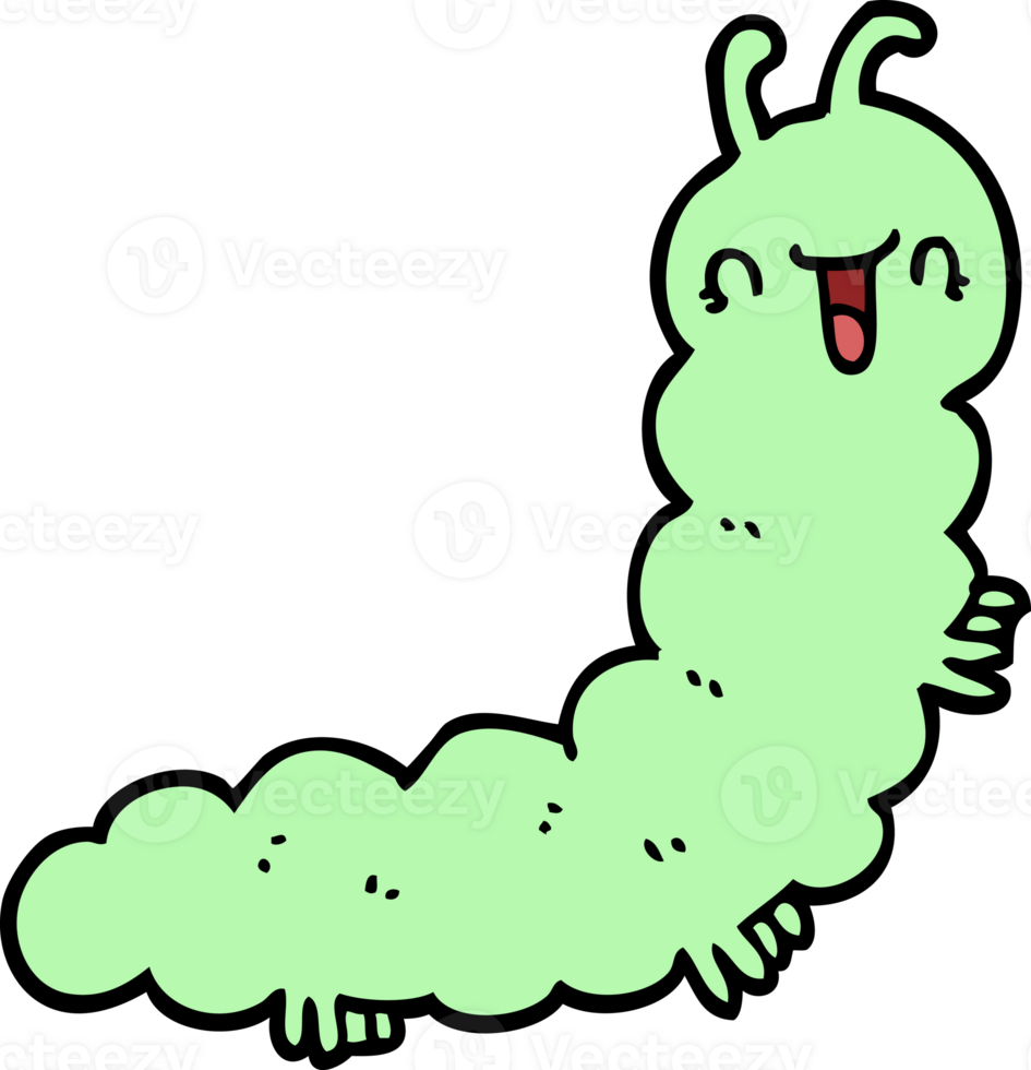 cartoon caterpillar drawing png