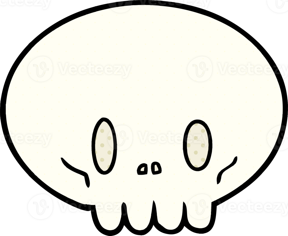 cartoon skull drawing png