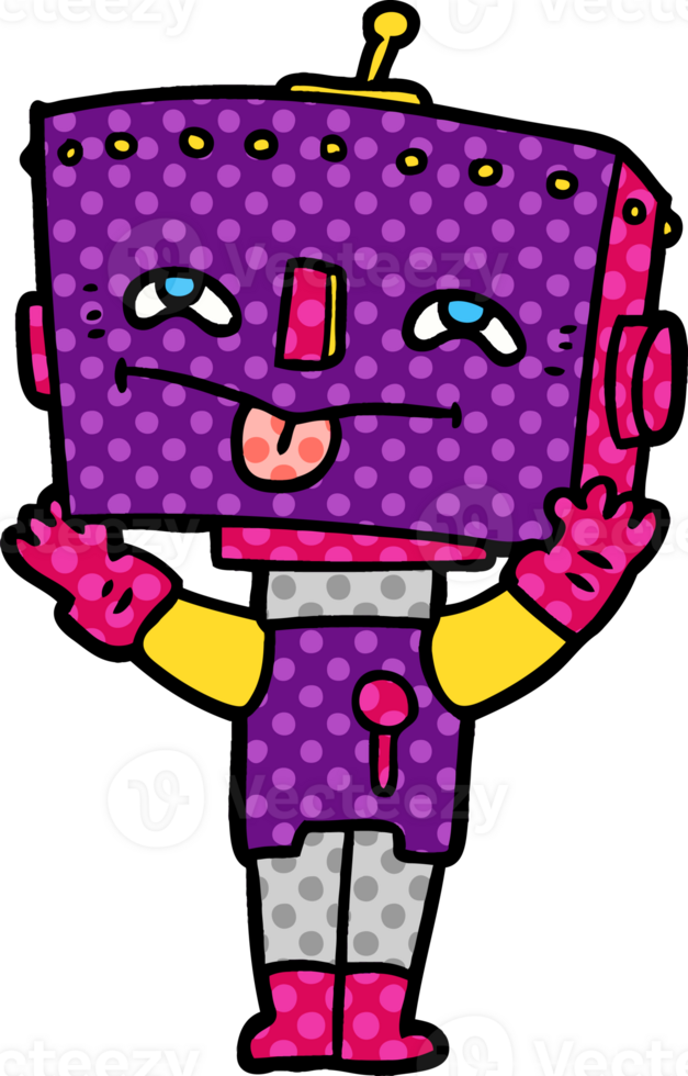 cartoon robot drawing png