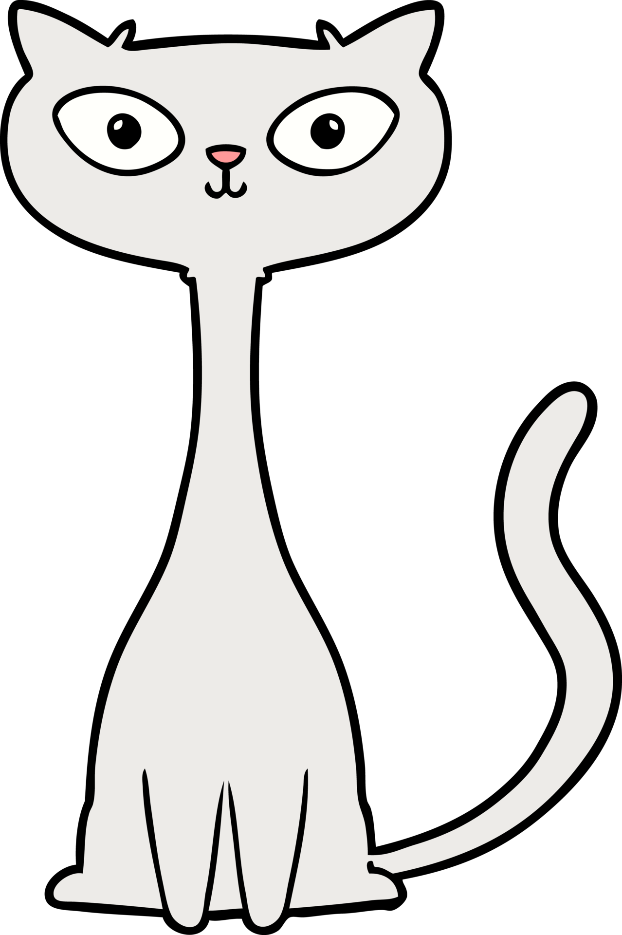 cartoon cat drawing 46867477 PNG
