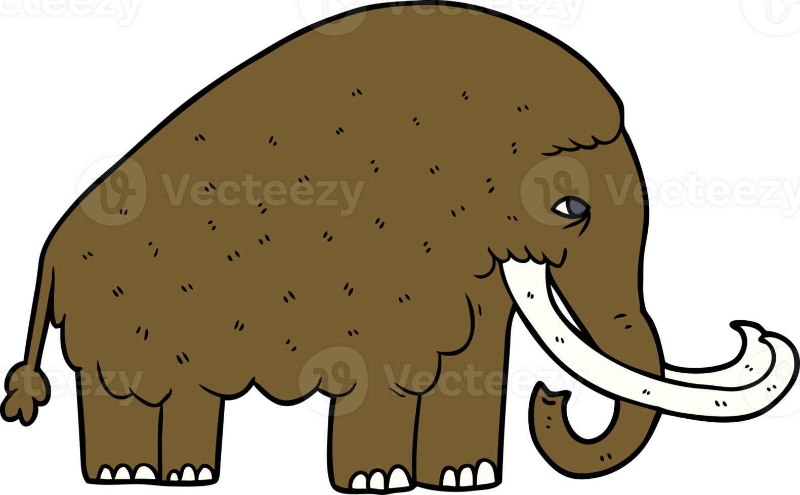 cartoon mammoth drawing png
