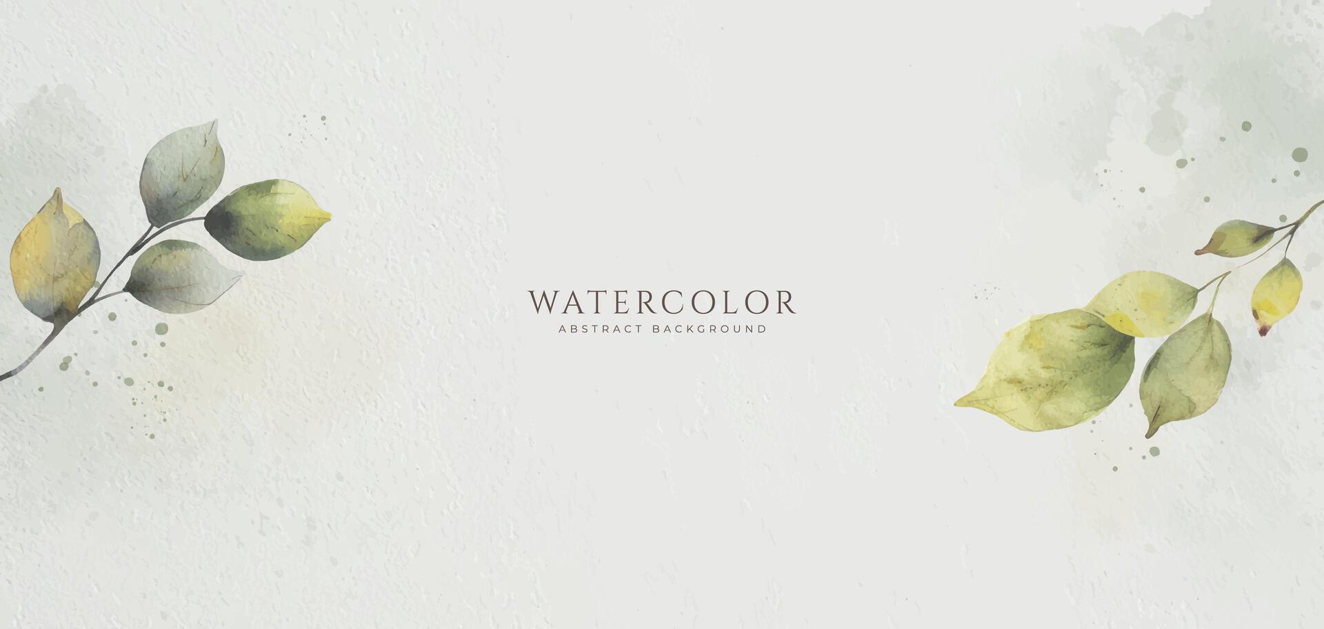 Abstract horizontal watercolor background. Neutral light colored empty space background illustration vector