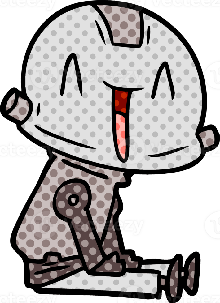 cartoon robot drawing png