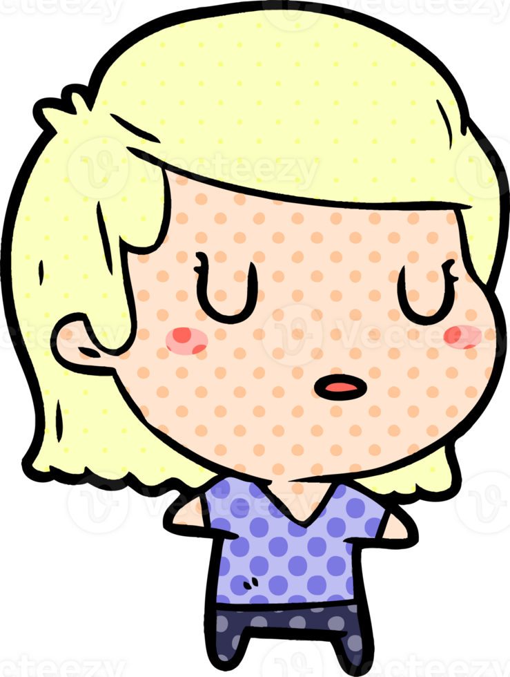 cartoon woman drawing png