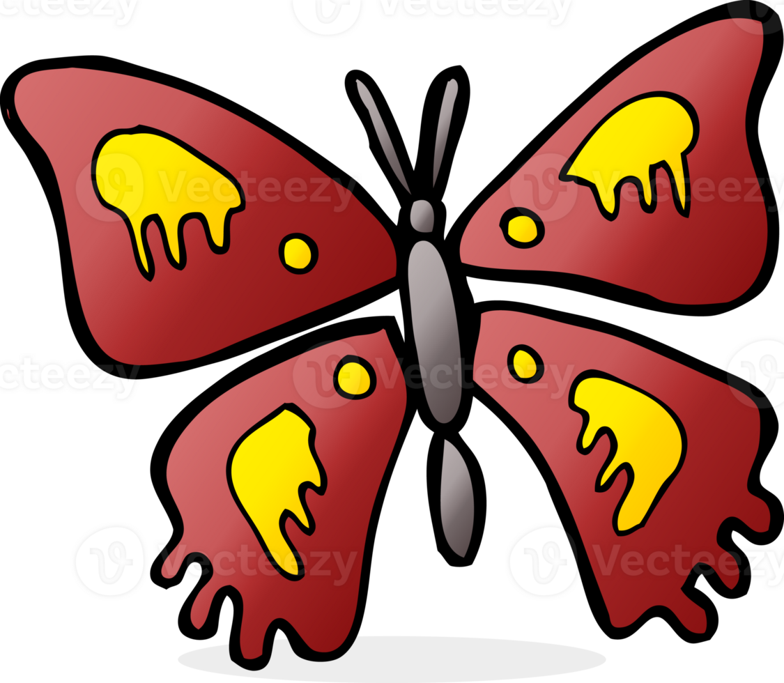 cartoon butterfly drawing png