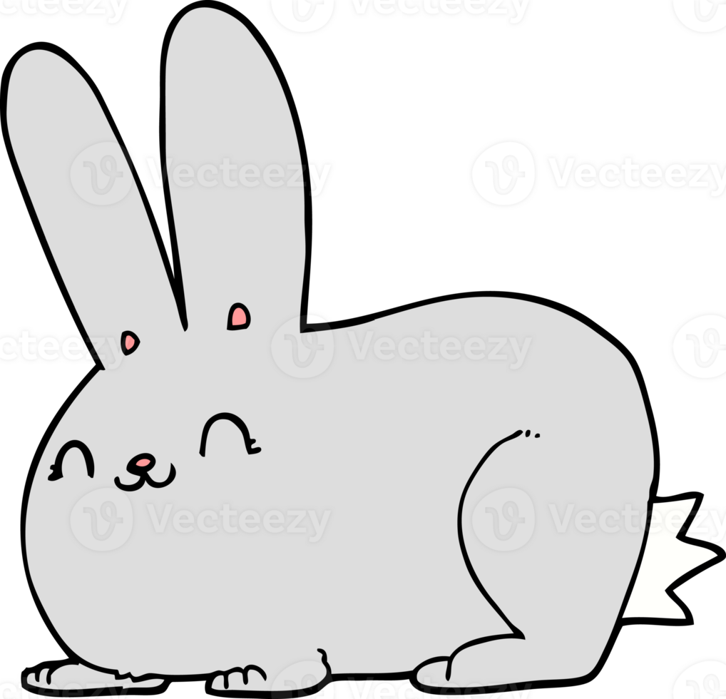 cartoon rabbit drawing png