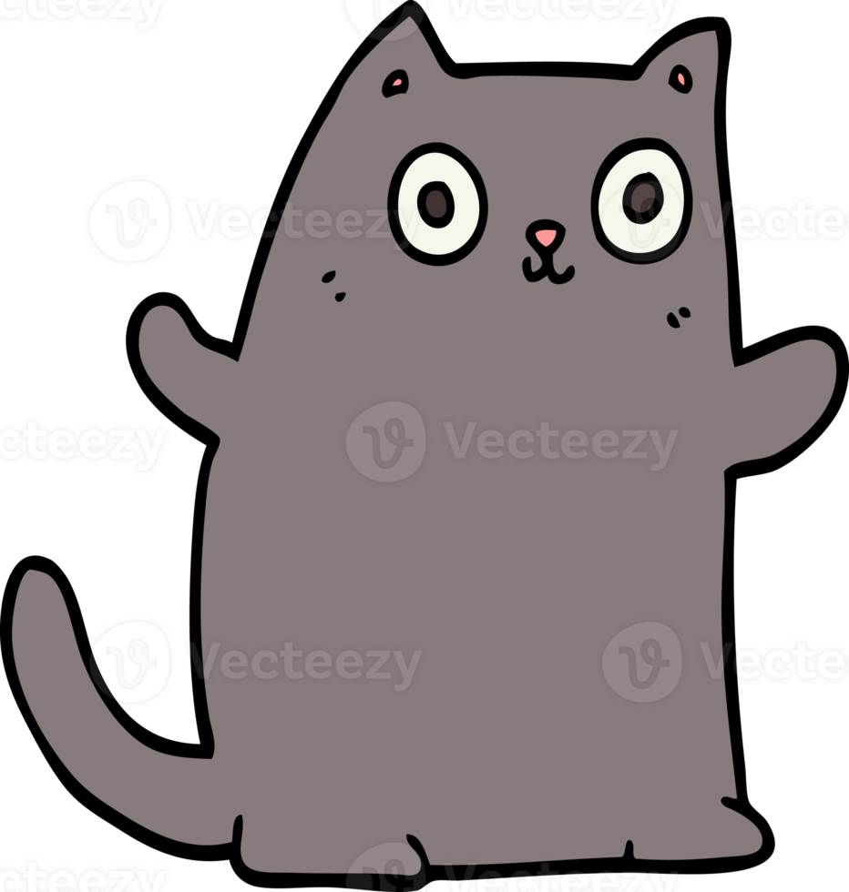 cartoon cat drawing png