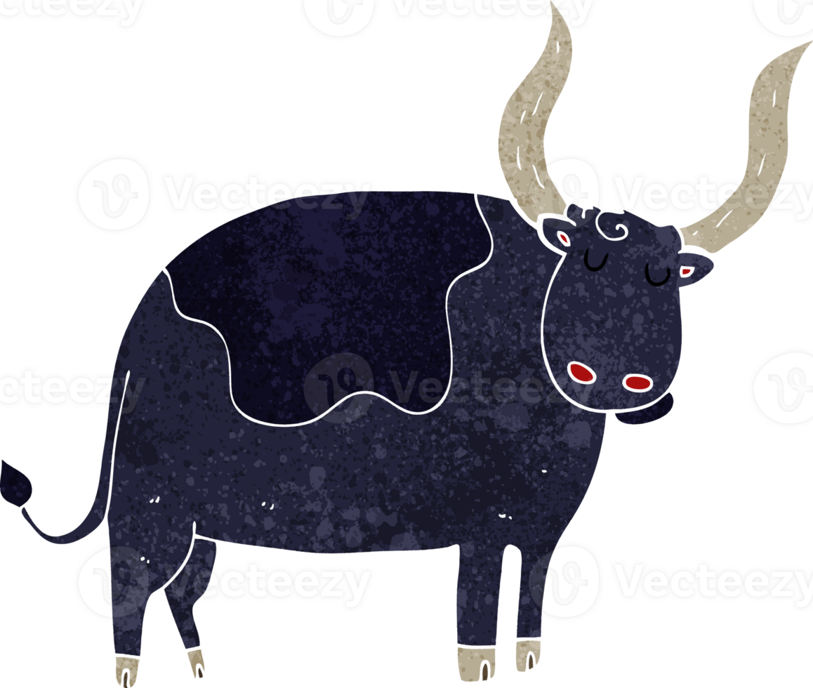 cartoon ox drawing png
