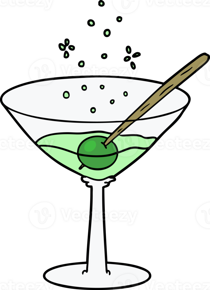 cartoon cocktail drawing png