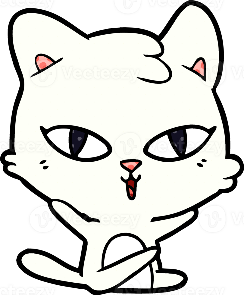 cartoon cat drawing png