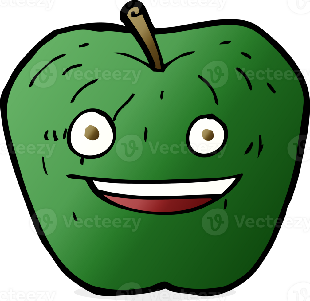 cartoon apple drawing png