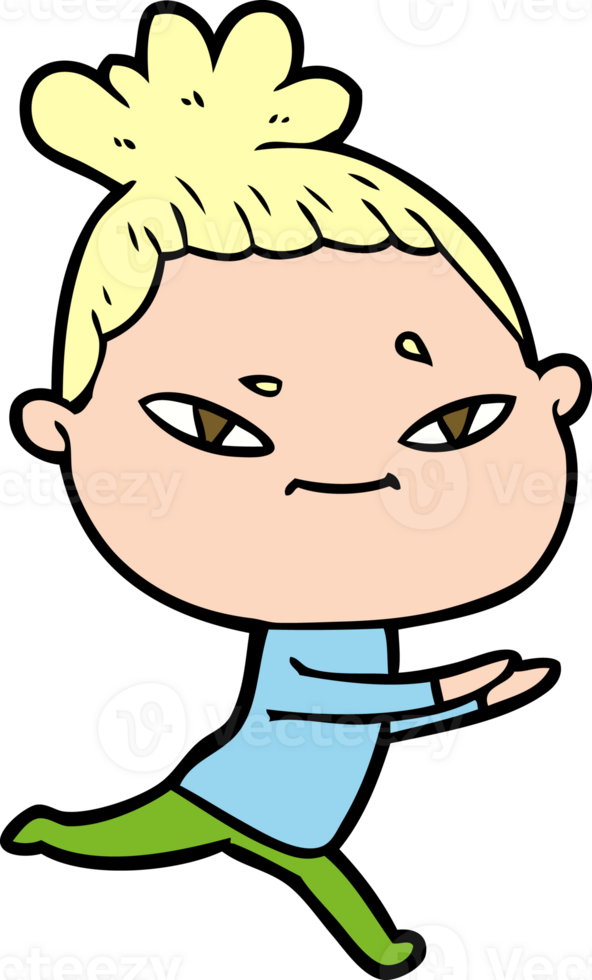 cartoon woman drawing png