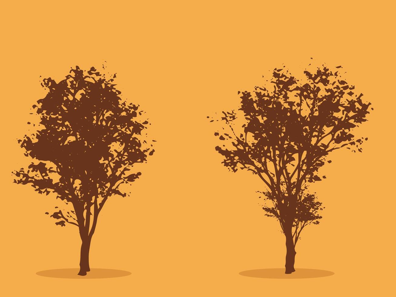 crowd of forest pine tree silhouettes vector