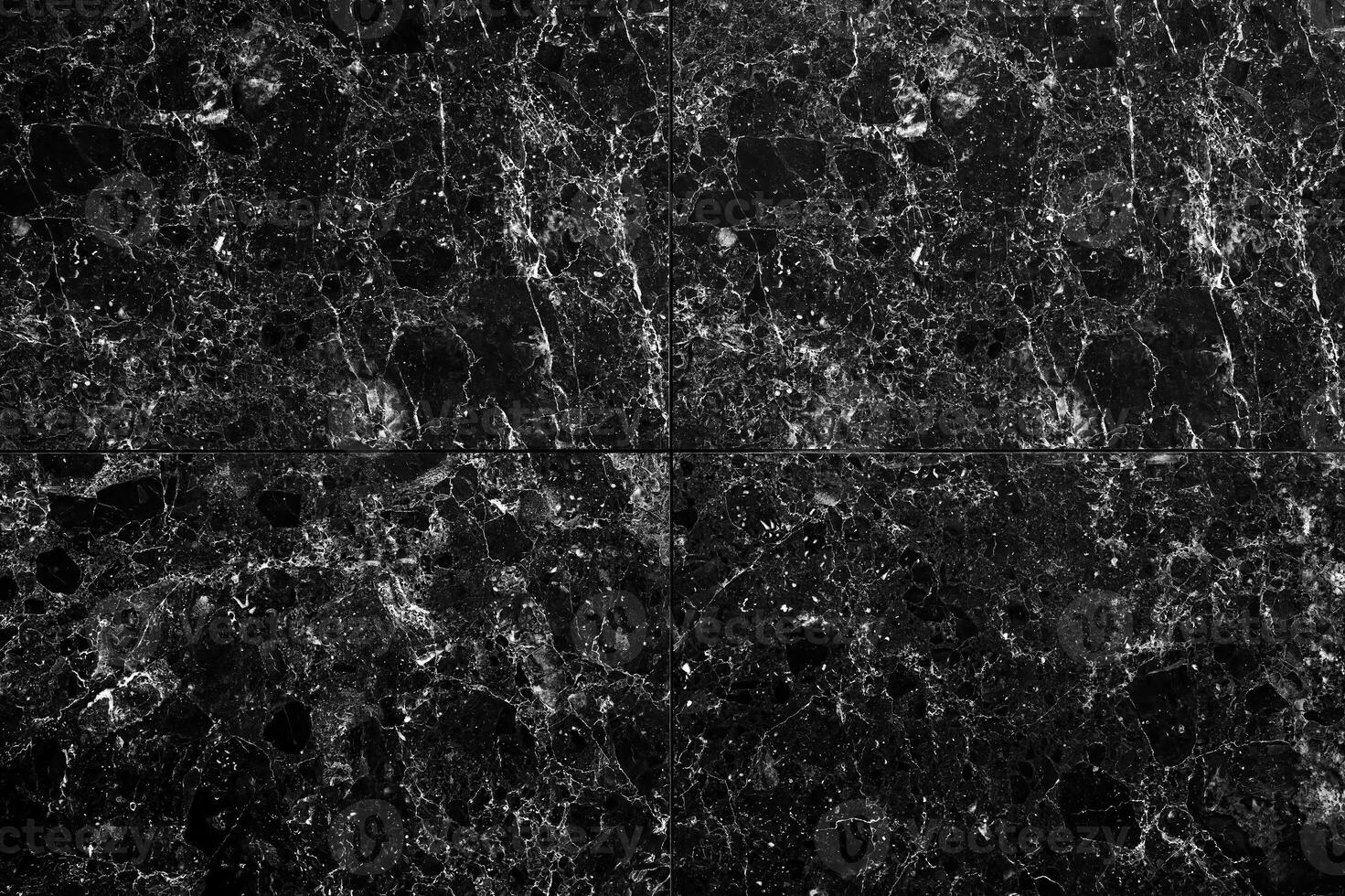 Grunge texture in black and white, tiled floor with marble pattern photo