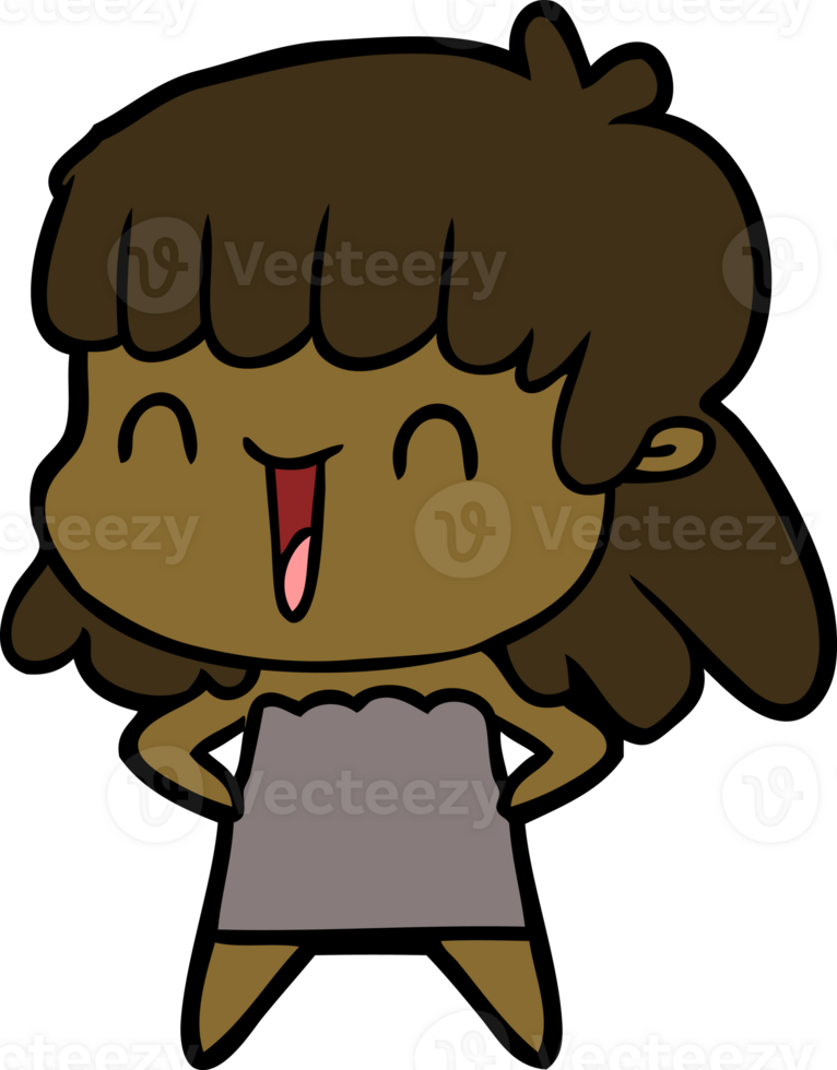 cartoon woman drawing png