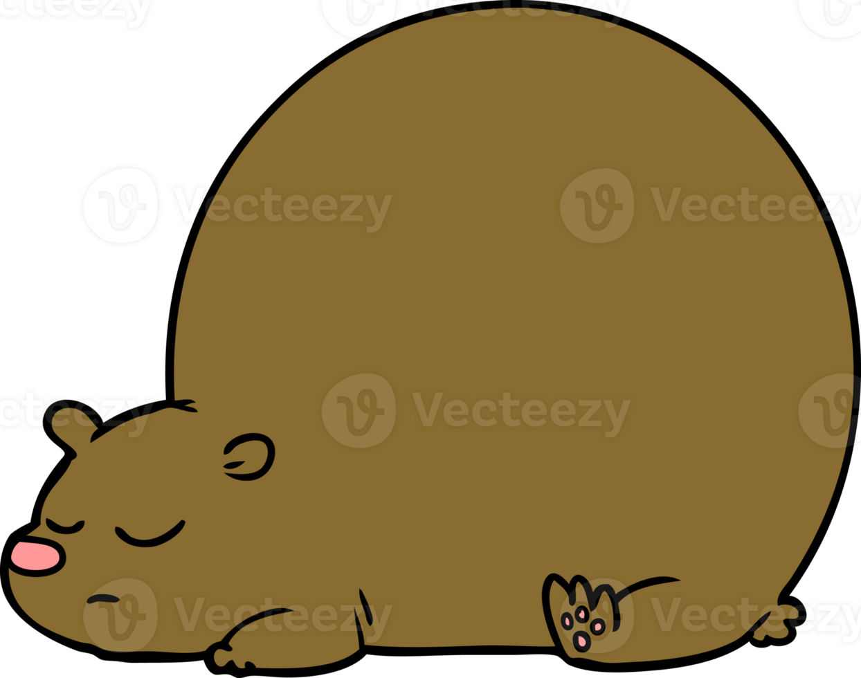 cartoon bear drawing png