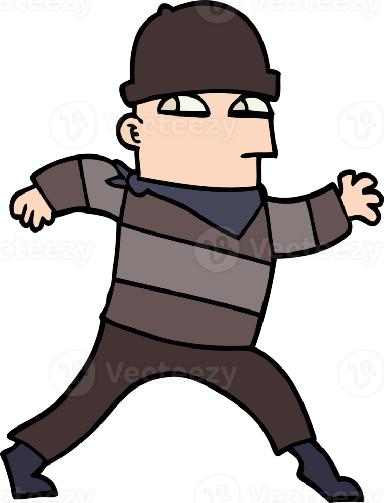 desenho animado ladrao desenhando png