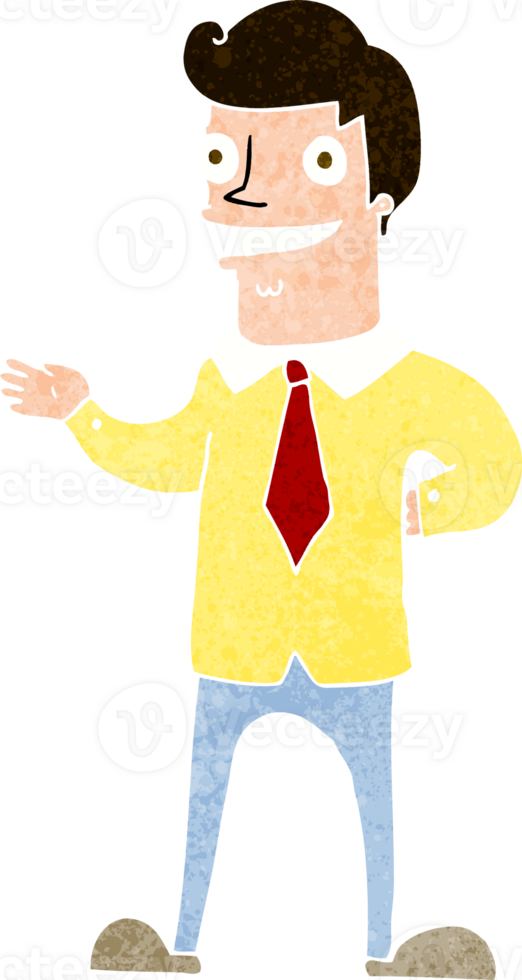 cartoon salesman drawing png