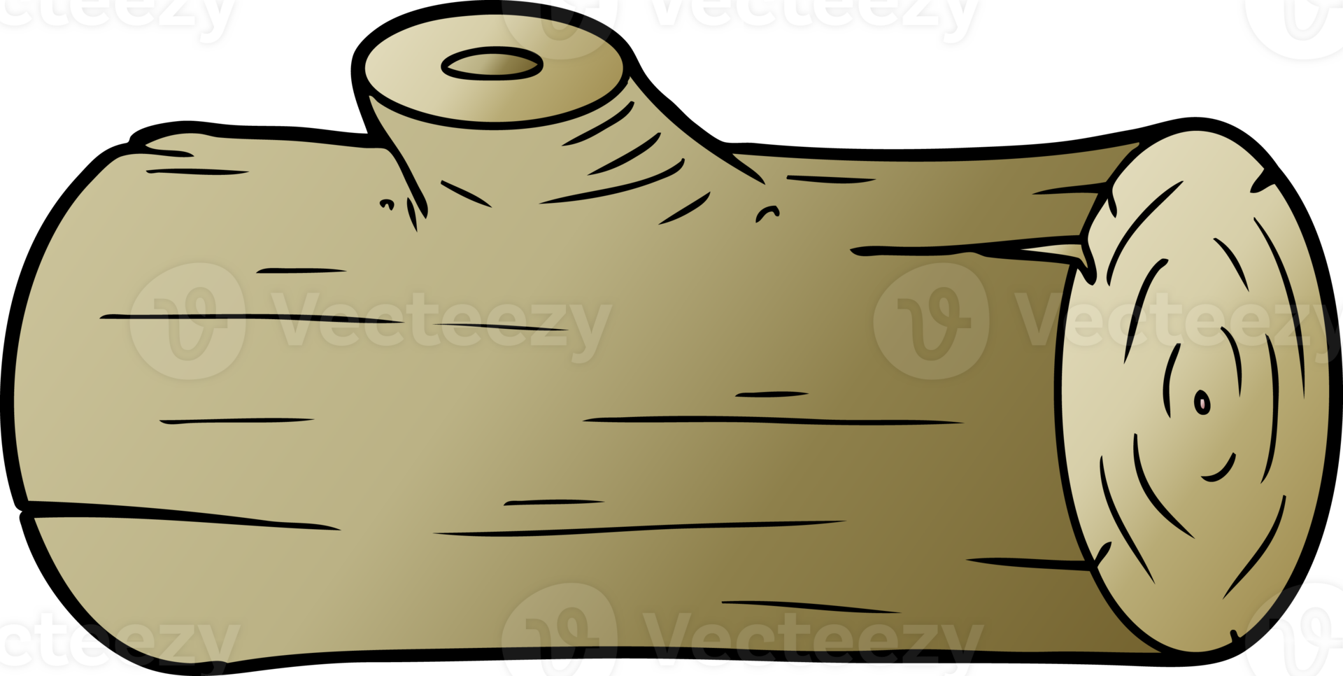 cartoon log drawing png