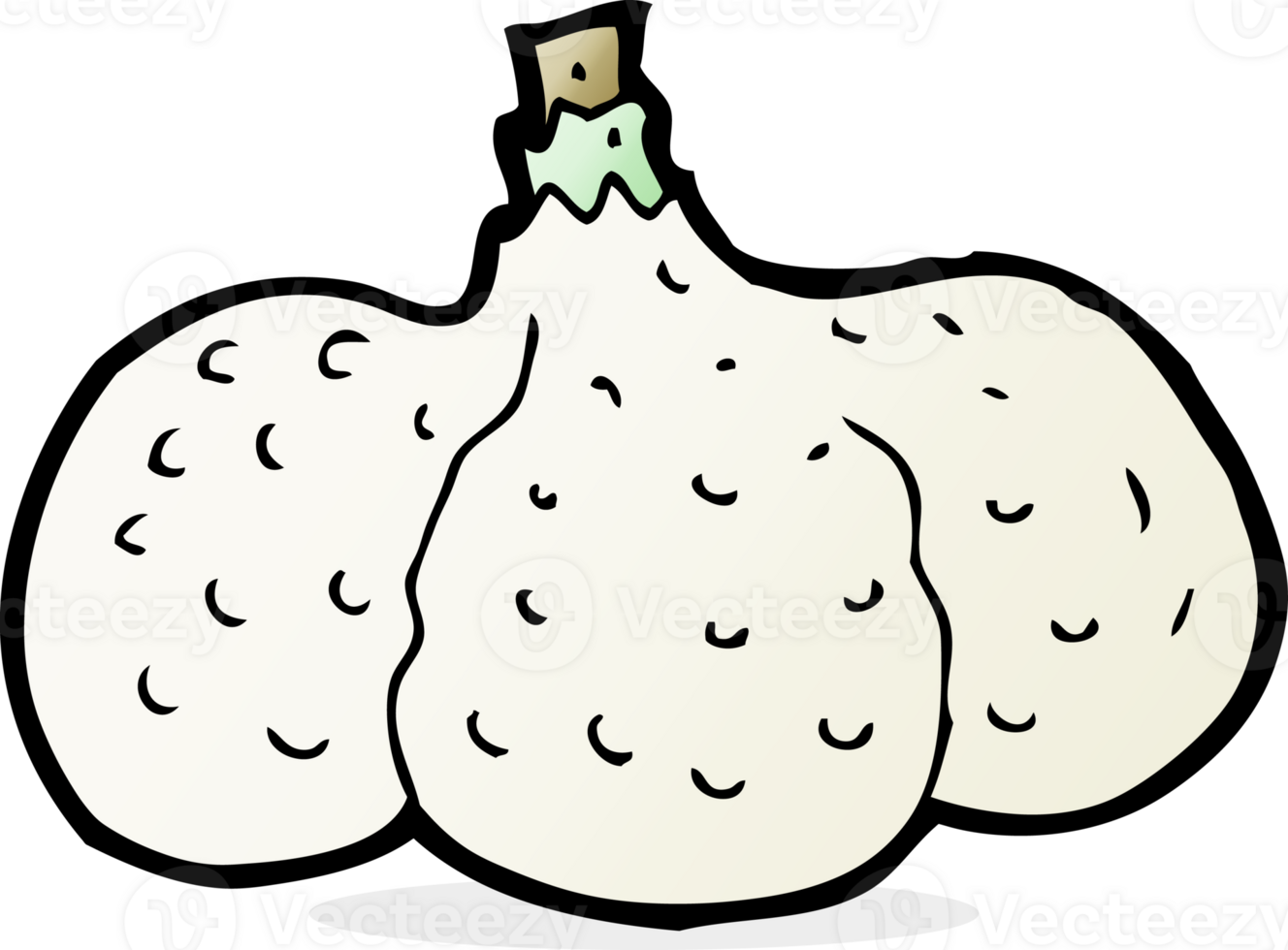 cartoon garlic drawing png