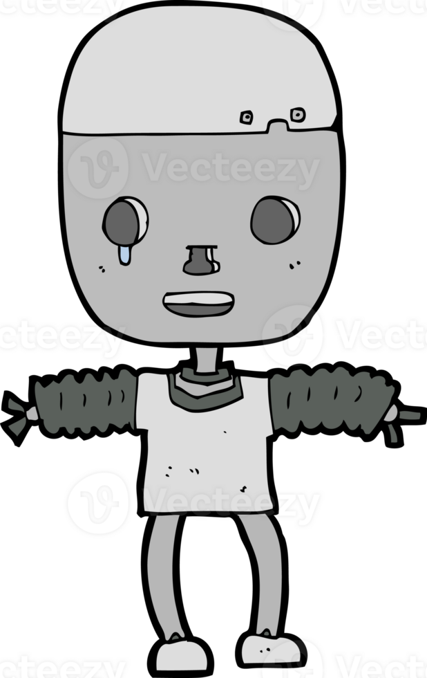cartoon robot drawing png