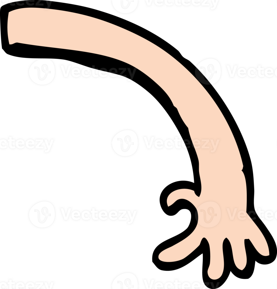 cartoon arm drawing png