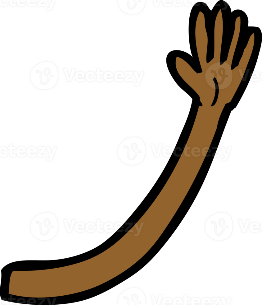 cartoon arm drawing png