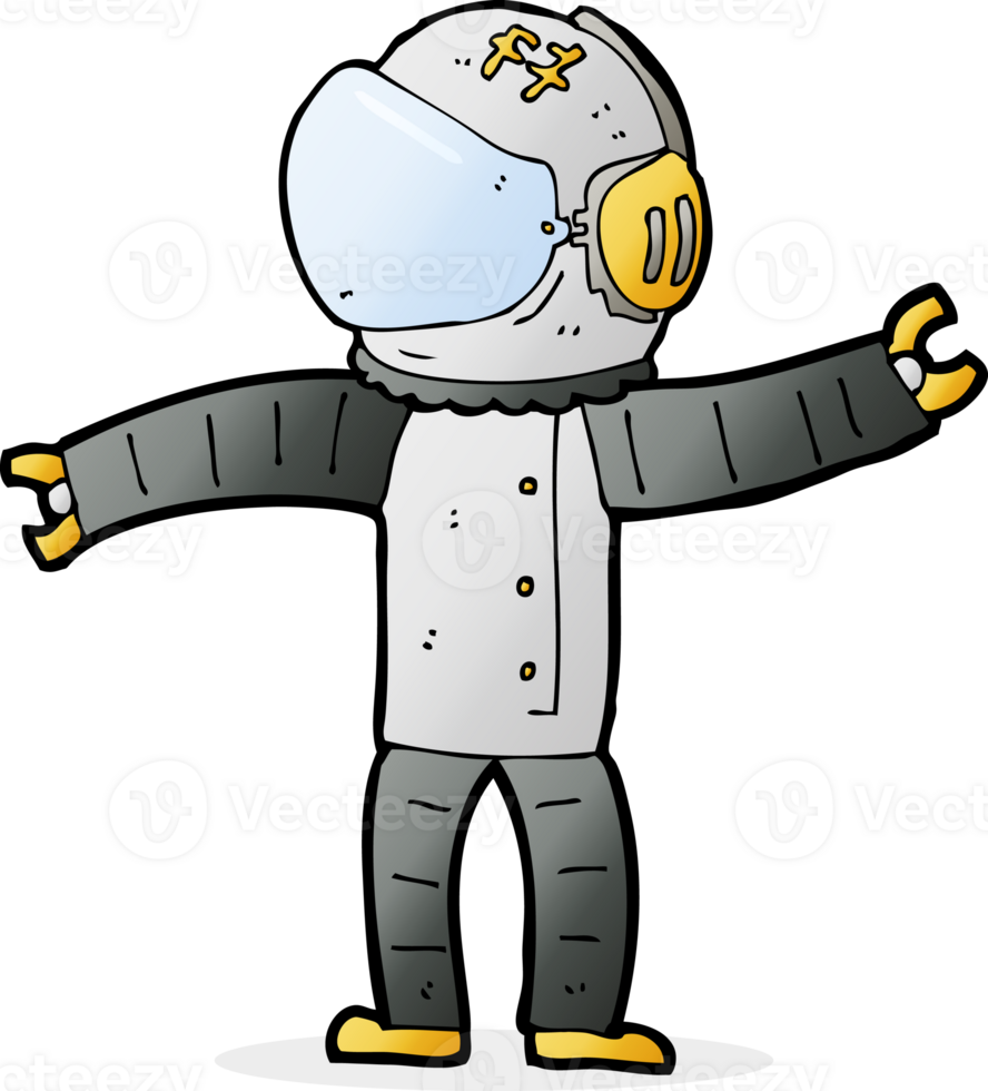 cartoon astronaut drawing png