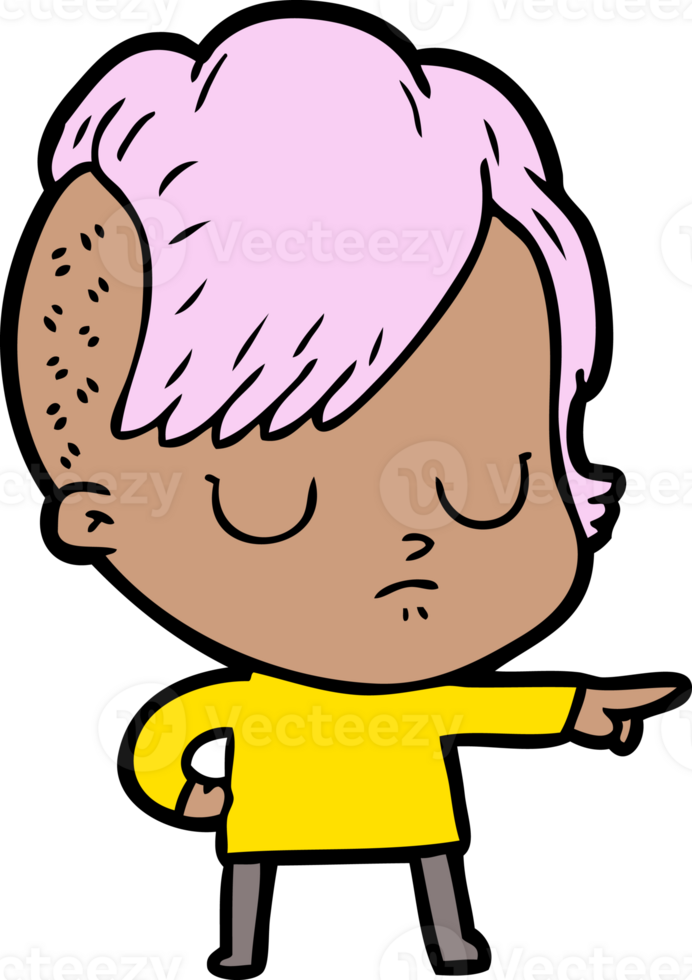 cartoon woman drawing png