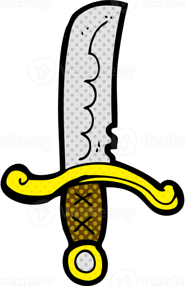 cartoon sword drawing png