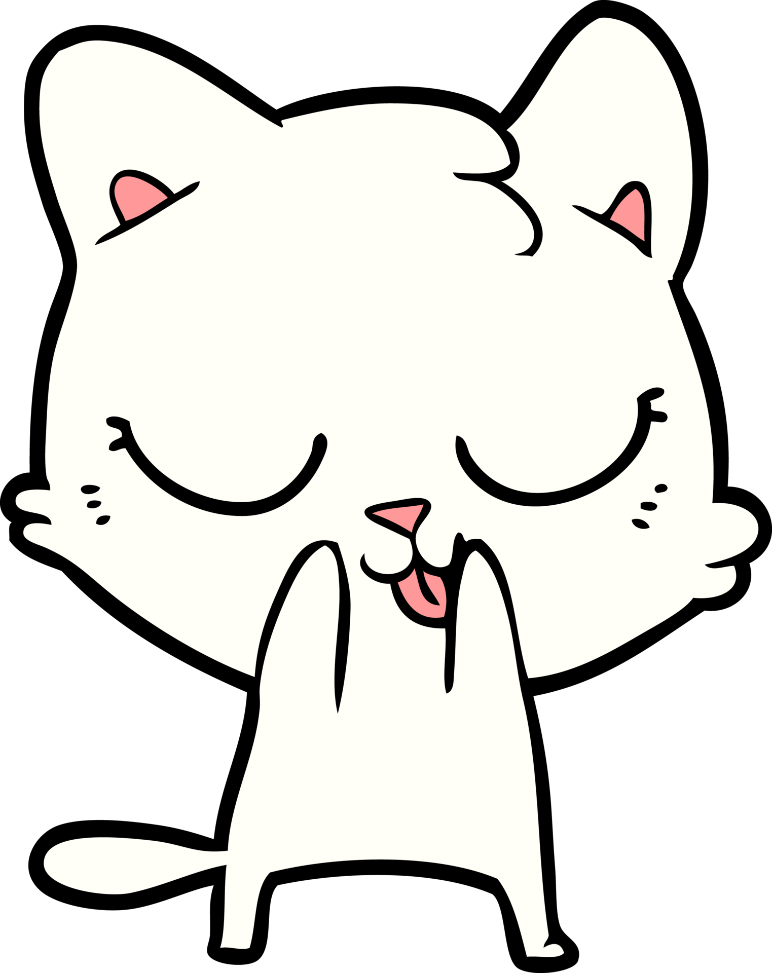 cartoon cat drawing 46877199 PNG