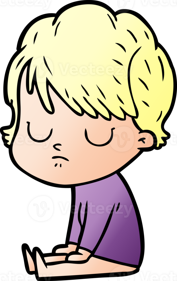 cartoon woman drawing png